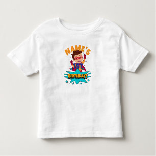 Boy Name is Xth Birthday customised Toddler T-Shirt