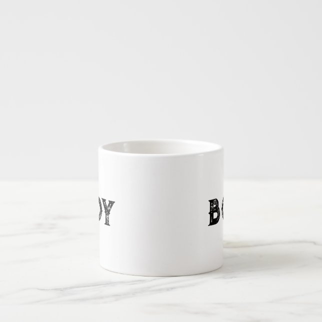 Boy name Style Espresso text Speciality Mug (Front)