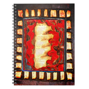Boy of 7 poster notebook