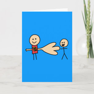 Boy Offering Shake Hand Peace Friend Friendship Card