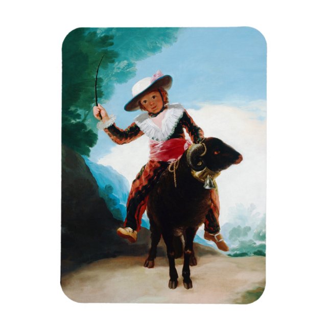 Boy on a Ram Francisco José de Goya Magnet (Vertical)