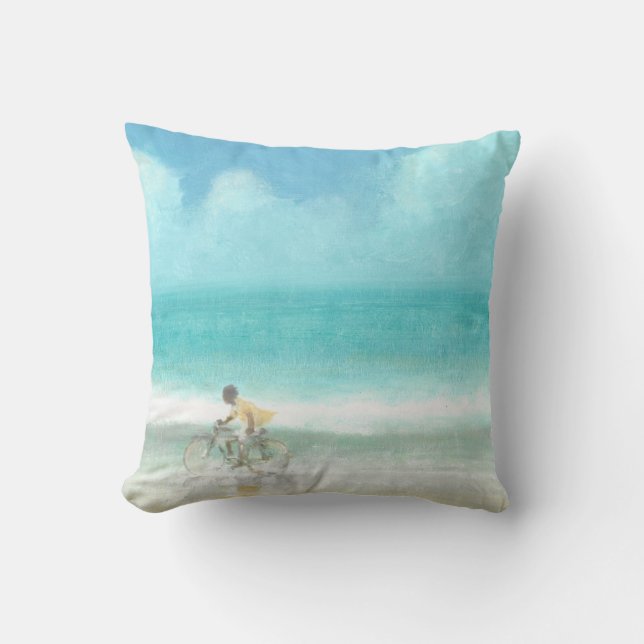 Boy on Bicycle  3 Cushion (Front)
