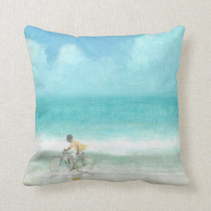 Boy on Bicycle 3 Cushion