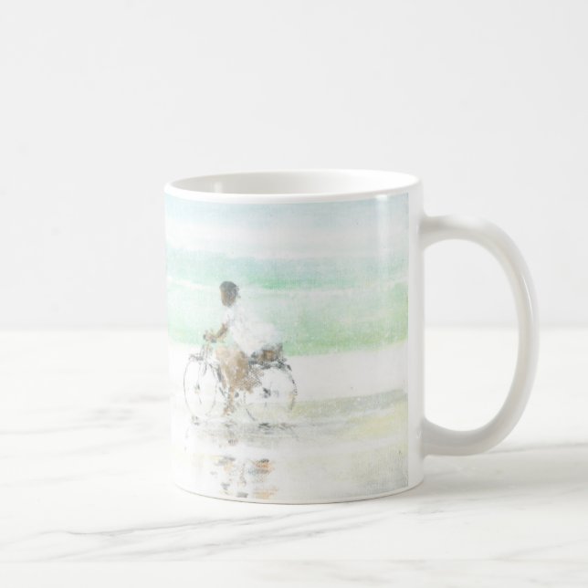 Boy on Bicycle Coffee Mug (Right)