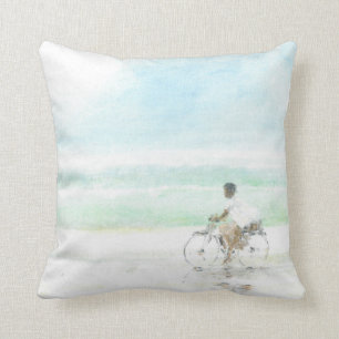 Boy on Bicycle Cushion