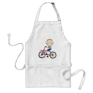 Boy on Bicycle Tshirts and Gifts Standard Apron