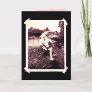 BOY ON BIKE CARD