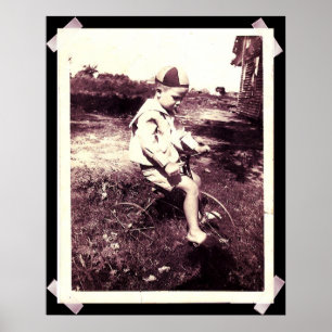 BOY ON BIKE POSTER