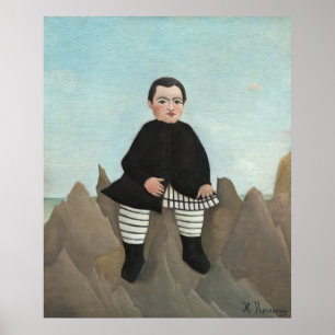 Boy on the Rocks - Henri Rousseau Fine Art Poster