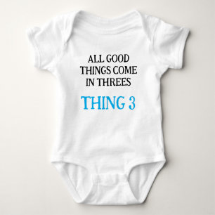 boy one piece for triplets, triplets gift idea,  baby bodysuit