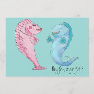 Boy or girl Gender reveal invitation