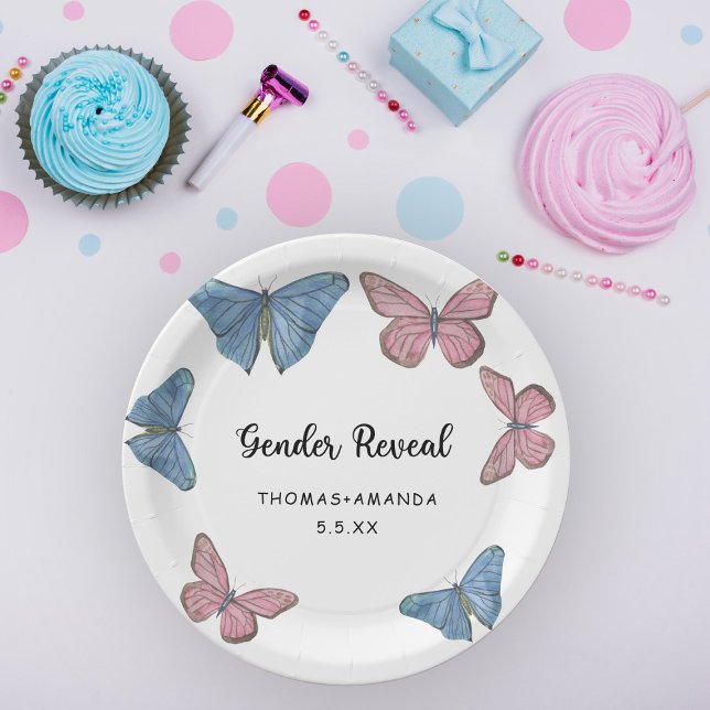 Boy or girl. Gender reveal Paper Plate (Creator Uploaded)
