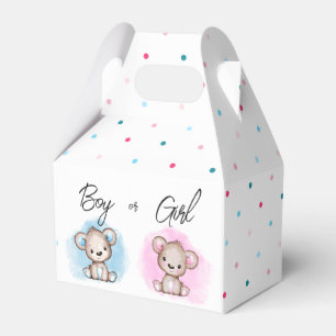 Boy or Girl Gender Reveal Party Favour Box