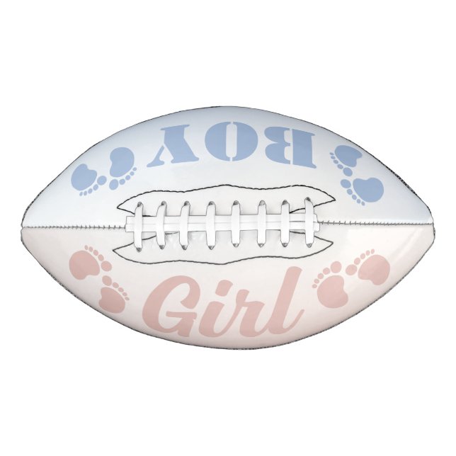 Boy or Girl Gender Reveal Party Game Football (Front)