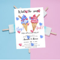 Boy or girl - Ice Cream - gender reveal party