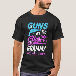 Boy Or Girl Pink Or Blue Grammy Loves You Gender R T-Shirt