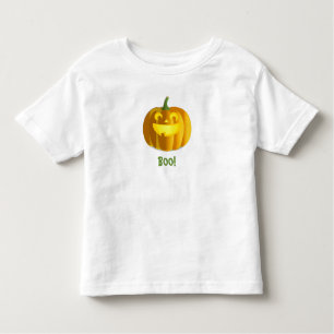 Boy or Girl Toddler Halloween Pumpkin T-Shirt