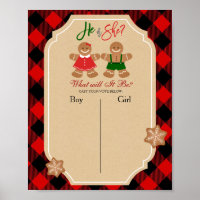 Boy or Girl Voting Board Cookie Gingerbread