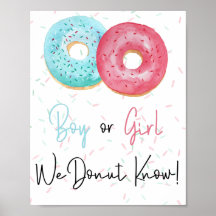 Boy or Girl, We DONUT Know Gender Reveal Sign