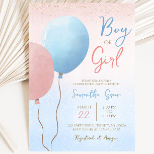 Boy or Girl What Will Baby Be Baby Shower Invitation