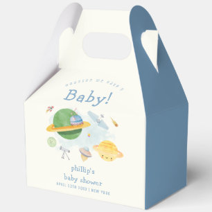 Boy Outer Space Astronaut Spaceship Baby Shower Favour Box