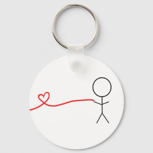 Boy Part of Matching Couples Keychain
