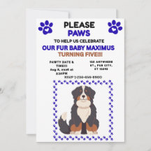 BOY PET BLUE HAPPY BIRTHDAY ADOPTION DAY FLAT