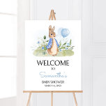 Boy Peter Rabbit Baby Shower Welcome Poster<br><div class="desc">Make your event special with this Blue Bunny Baby Shower with our cute and lovely printable Welcome Sign featuring adorable Rabbit theme. Download,  personalise,  and create lasting memories with this perfect touch for your joyous celebration!

BS664</div>