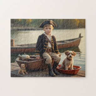 Boy Pirate and his dog Jigsaw Puzzle