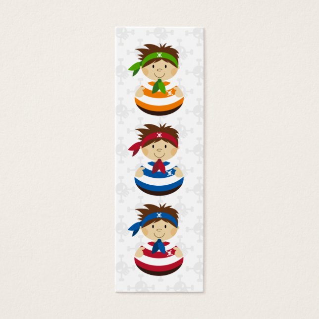 Boy Pirate Bookmark (Front)