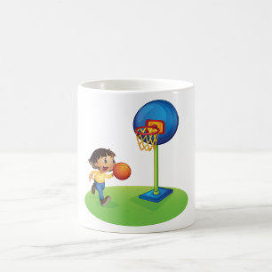 Boy Playing Basketball Mug