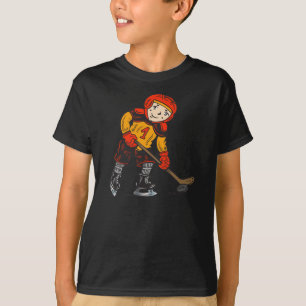 Boy Playing Hockey T-Shirt