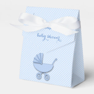 boy polka dots baby stroller favour box