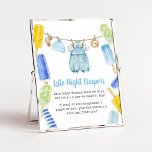 Boy Popsicle Baby Shower Late Night Diapers Poster<br><div class="desc">Make your event special with this Popsicle Baby Shower with our cute and lovely printable Late Night Diapers Sign featuring adorable Baby Clothes Baby Shower theme. Download,  personalise,  and create lasting memories with this perfect touch for your joyous celebration!
 
BS1076</div>
