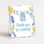 Boy Popsicle Baby Shower Thank you for Coming Poster<br><div class="desc">Make your event special with this Popsicle Baby Shower with our cute and lovely printable Thank you for Coming Sign featuring adorable Baby Clothes Baby Shower theme. Download,  personalise,  and create lasting memories with this perfect touch for your joyous celebration!
 
BS1076</div>
