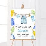 Boy Popsicle Baby Shower Welcome Poster<br><div class="desc">Make your event special with this Popsicle Baby Shower with our cute and lovely printable Welcome Sign featuring adorable Baby Clothes Baby Shower theme. Download,  personalise,  and create lasting memories with this perfect touch for your joyous celebration!
 
BS1076</div>