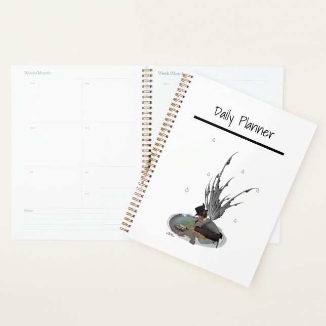 Boy Rain Fairy With Frog Daily Planner (Display)