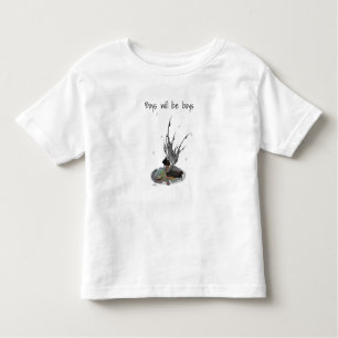 Boy Rain Fairy With Frog Toddler Boy's T-Shirt