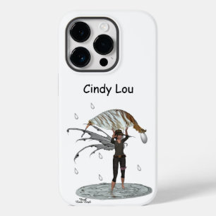 Boy Rain Fairy With Leaf Cell Phone Case