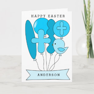Boy Religious Easter Holiday Card