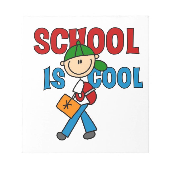 Boy School is Cool Notepad (Front)