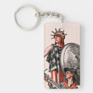 Boy Scout and Liberty Key Ring