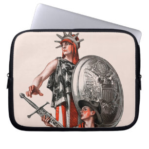 Boy Scout and Liberty Laptop Sleeve