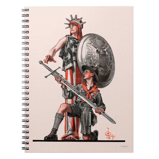 Boy Scout and Liberty Notebook (Front)
