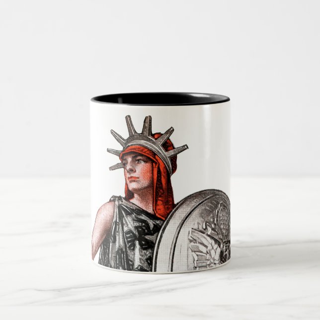 Boy Scout and Liberty Two-Tone Coffee Mug (Center)