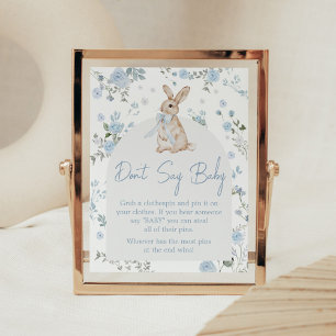 Boy Some Bunny Baby Shower Don't Say Baby Sign