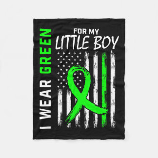 Boy Son Kidney Disease Cerebral Palsy Awareness Fl Fleece Blanket