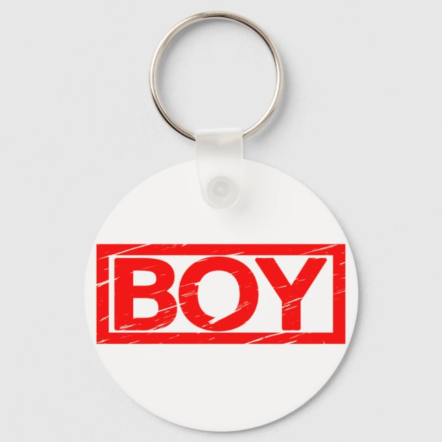 Boy Stamp Key Ring (Front)