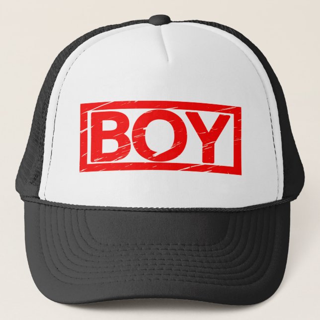Boy Stamp Trucker Hat (Front)