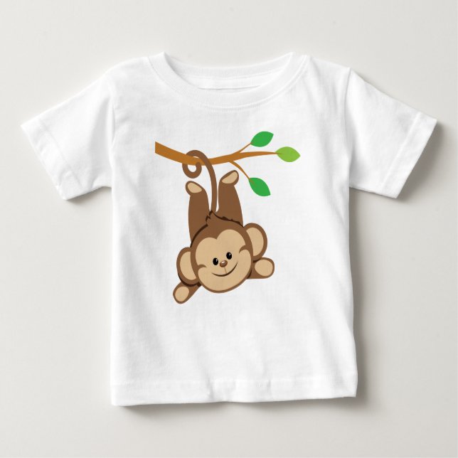 Boy Swinging Monkey Baby T-Shirt (Front)
